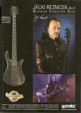 WARWICK Werbung in Gitarre & Bass 03/2010